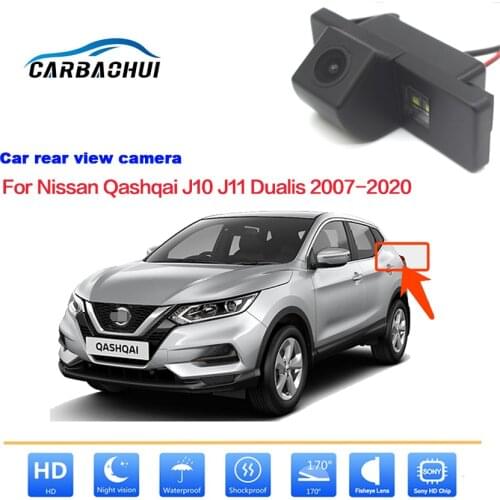 Car Rear View Back Up Reverse Parking Camera For Nissan Qashqai J10 J11 Dualis 2007 ~ 2020 CCD Full HD Night Vision Waterproof