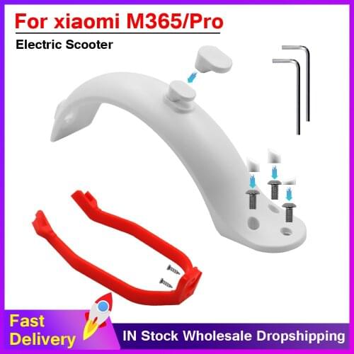 Fender electric Scooter Back Mudguard Rear sets for Xiaomi M365 and M365 pro Red Parts with screws tools Tyre Splash Fender