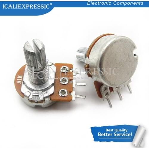 2PCS Imports diaphragm 148 single - potentiometer A105 handle length 15MM flowers with 41 points step A1M In Stock