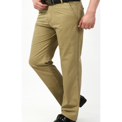 Designer brand 2018 new men cargo joggers casual cotton Khaki pants mens business men long pants slim men trousers male