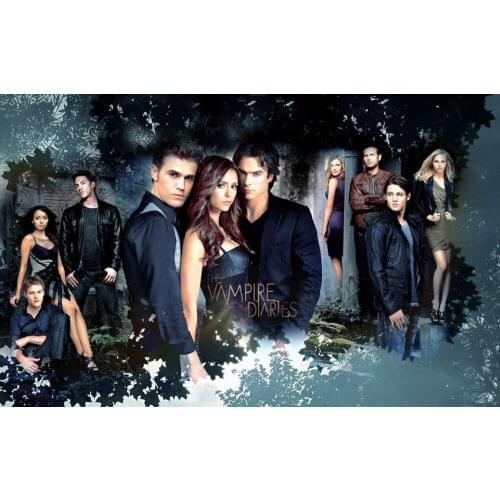 Home Decor The Vampire Diaries TV Show 3-Silk Art Poster Wall Sticker Decoration Gift