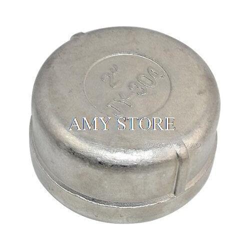 Stainless steel Pipe fitting Cap 2" Female BSPT threaded Type 304