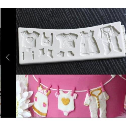 Clothes cake mold silicone baking tools kitchen accessories decorations for cakes Fondant