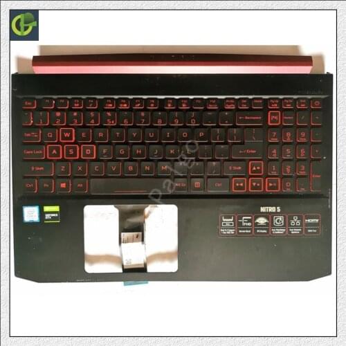English Backlit keyboard with palmrest for Acer Nitro 5 r Nitro 5 AN515-54 AN515-55 AN515-43 cover frame case 6B.Q5XN2.001