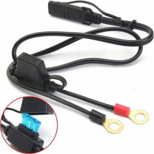 12-24v Volt Motorcycle Battery Terminal Ring Sae Connector Harness Charger Adapter Cable Extension Cord Cable Harness