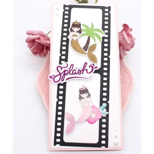KSCRAFT Film Strip Slimline Frame Metal Cutting Dies Stencils for DIY Scrapbooking Decorative Embossing DIY Paper Cards