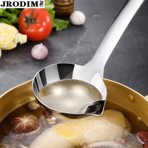 Kitchen Accessories Stainless Steel Colander Strainer Long Handle Scoop Filter Oil-Water Separation Spoon Grease Trap Skimmer