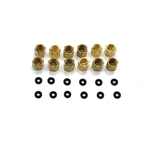 12pcs DX5 big ink damper copper connector for EPSON DX4 DX5 xp600 for Galaxy Allwin printer dumper ink tube Copper