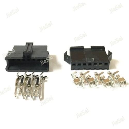 Male And Female JST SM 7 Pin 7 2.54mm Way Multipole Connector Plug With Terminal