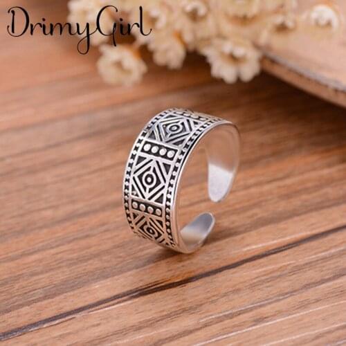 New Hot Sale Exaggerated Adjustable Size Geometric Rings For Women Men Girl Party Gifts Minimalist Jewelry 2021