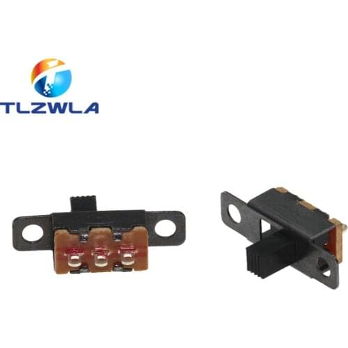 100Pcs SS12F15 SS12F15VG4 Toggle Switch 3PIN 1P2T Slide Switch Handle high 4mm