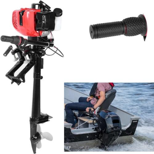 Outboard Motor 2 Stroke 3.6HP Heavy Duty Boat Engine with Air Cooling System for Sailboat Yacht fishing boats
