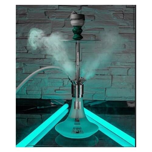 Hookah Stainless Steel Hookah - Shisha with Leather Portable Hookah Cachimbas Nargile Chicha Water Pipe Travel Best Shisha