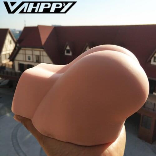 1kg Silicone Big Ass 3D sex doll artificial vagina Anus Double Channels Sex Toys for Men Male masturbator cup Masturbate for man