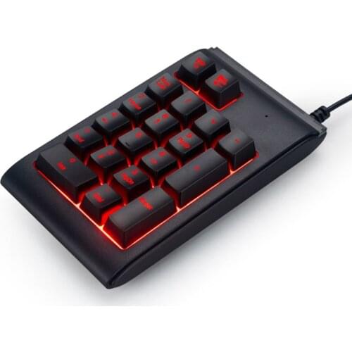 Three Colors RGB Backlit USB Wired Keyboard Waterproof Number Pad Numeric Keypad Mini Numpad Multifunctional Digital Keyboard