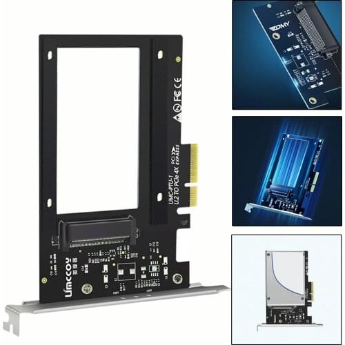 U.2 SSD to PCIe X4 3.0 Adapter SFF-8639 PCIe NVMe SSD Adapter U.2 Port