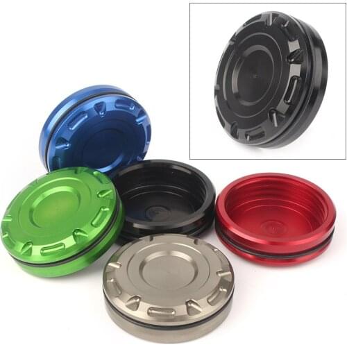 Universal 52MM Front Brake Fluid Reservoir Cap Cover For GSXR600 GSXR750 GSXR1000 CBR600RR CBR1000RR S1000RR S 1000 R Aluminum