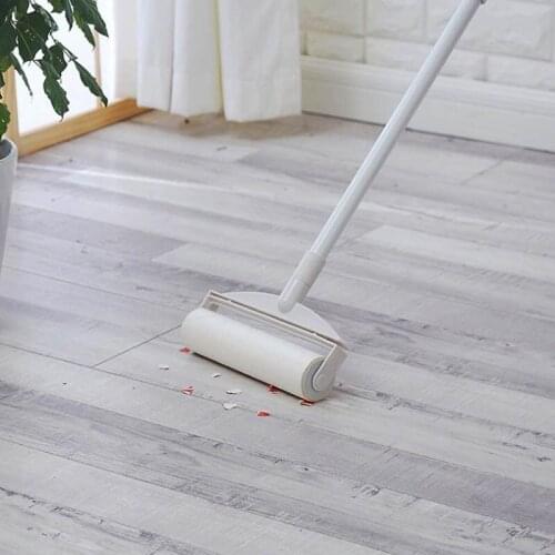 Retractable Drum Sticky Brushes Dust Removal Creative Practical Mop Tearable Household Cleaning Tools Floor Dust Brush Remover