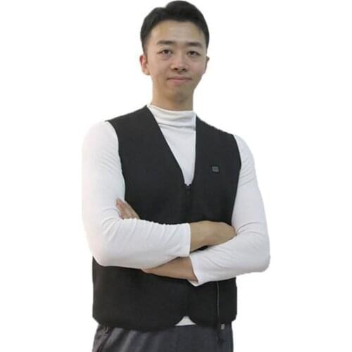 Heated Jacket Vest USB Smart Electric Self Heating Vest Jacket Winter Warm Thermal Waistcoat Coat for Men Women Unisex