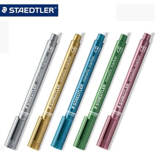 1pcs STAEDTLER stationery Metallic Marker 8323 Handbook Greeting Card Invitation Sign in Mark Note Pen
