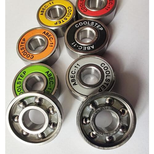 8pcs Pro 608ZB ABEC-11 Bearing Roller Skate Scooter Snowboard High Speed Chrome Steel Mute Bearings Skateboard Bearing Supply