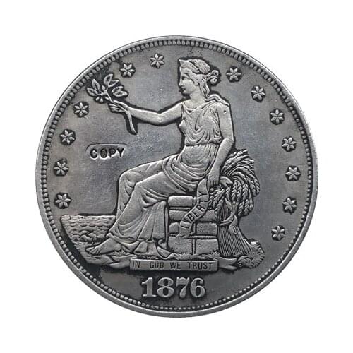 1876-CC Trade Dollar COIN COPY