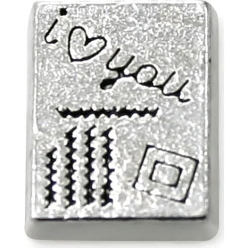 20Pcs/Lot I Love You Alloy Floating Charms Hand-made DIY for Glass Lockets