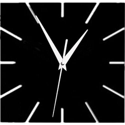 2019 hot sale acrylic mirror wall clock europe design clocks reloj de pared watch living room needle home vintage horloge