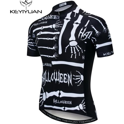 2021 Keyiyuan Outdoor Bicycle Sportwear Men Cycling Clothing Short Sleeve MTB Jersey Tops Mallot Ciclismo Hombre Verano