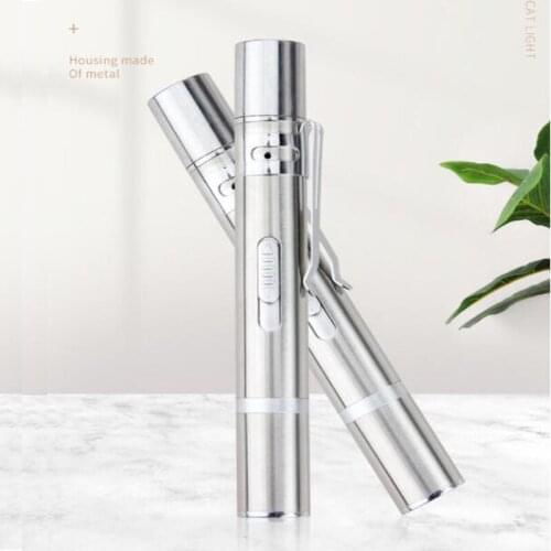 3 in 1 USB rechargeable cat laser toy Mini red laser pointer