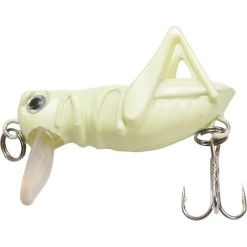 5 Pcs Luminous Fishing Lure Artificial Locust Grasshopper Lures Insect Shape Hard Bait Set In Fishing Fishing Tackle