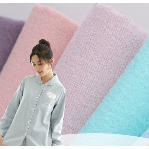 50*148CM 100% Cotton Solid Color Flannel Plain Flannel Fabric for Clothes Pajamas Blanket Curtain Packaging DIY Handmade