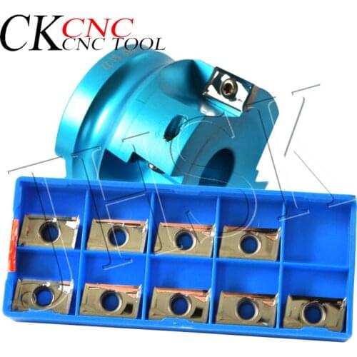 AL 400R 63-22-4T Four Insert Clamped Machining Insert Right Angle Indexable Face milling cutter end mill APKT1604PDFR-MA3 H01