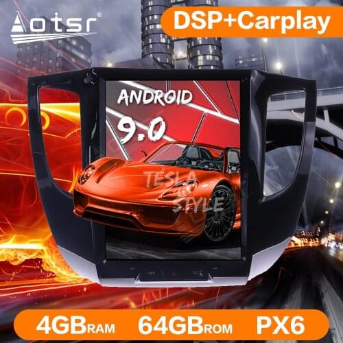 Tesla Screen Android 9 64GB PX6 Car multimedia Player For Mitsubishi Triton L200 2016-2019 Radio Stereo GPS Navigation Head unit