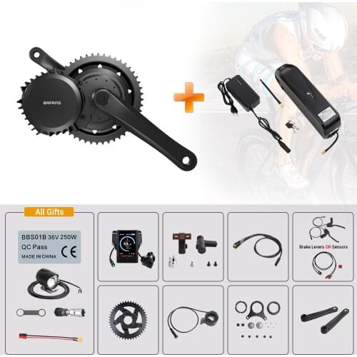 Bafang 52V 1000W Mid Drive BBSHD BBS03 Electric Bicycle Motor Kits 14Ah Samsung Cells Battery E-BIKE Complete Conversion Kit