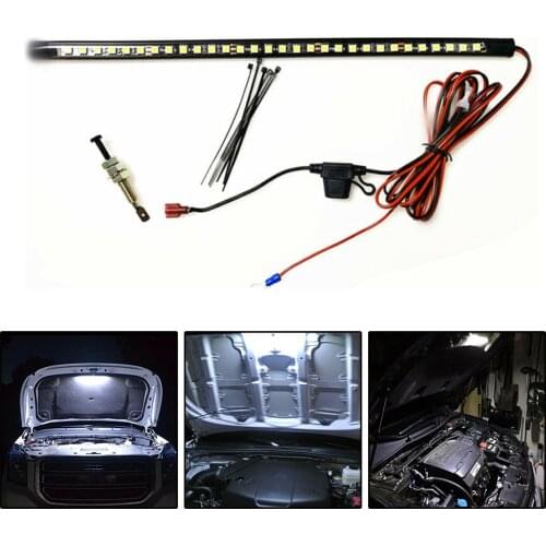 White Under Hood LED Light Kit With Automatic On/off -Universal Fits Any Vehicle