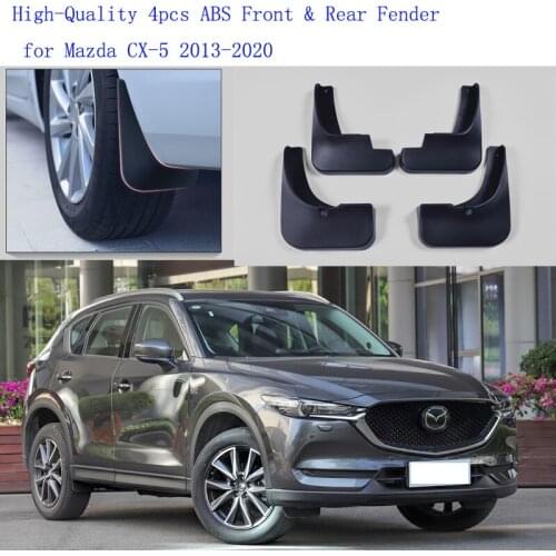 High-Quality 4pcs ABS Front & Rear Fender for Mazda CX-5 2013-2020 Car Mud Flaps Splash Guard Mudguard Mudflaps Accessories