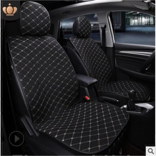 Flax Car Seat Cover Front And Rear Protector For MITSUBIS All model Outlander Triton L200 Galant ATTRAGE 3000GT Car Accessories