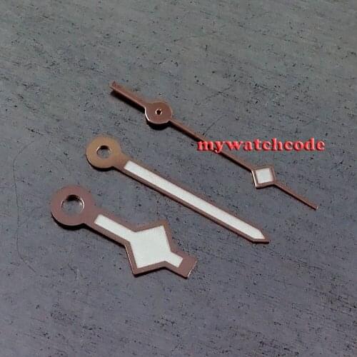Corgeut rose golden watch hands for japan 8215 movment H25