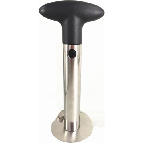 Fruit Pineapple Peeler Slicer Cutter Stainless Steel Kitchen Tools DIY (black)