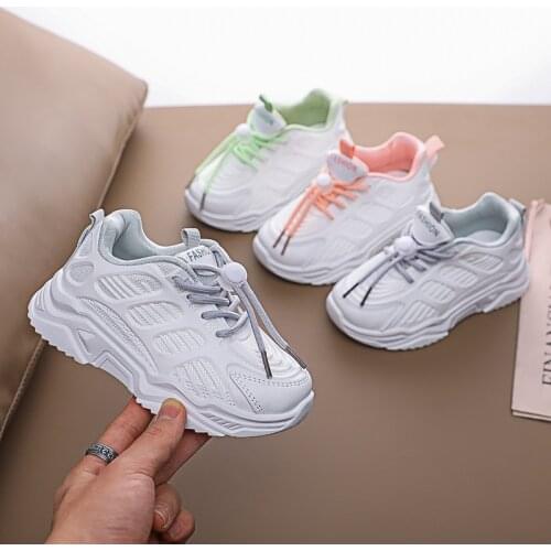 Teenager Children Platform Sneakers Sports Shoes For Girls Boys Casual White Footwear Chaussure Enfant Fille Running Shoes Shoe