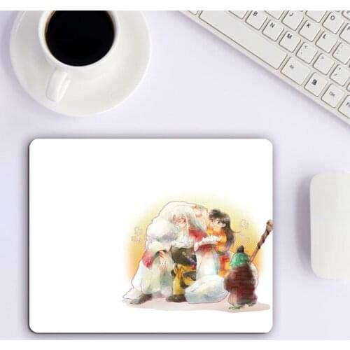 Small Mousepad With Cartoon Pattern of Inuyasha Mouse Carpet Mause Pad Gamer Desk Table Pads Full Gamer Pc Gaming Varmilo Stitch