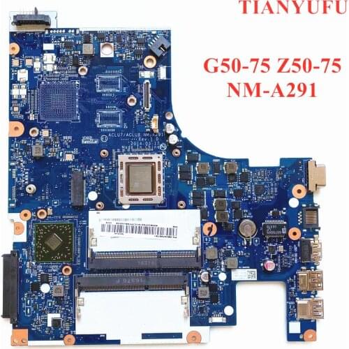 For Lenovo Z50-75 G50-75 G50-75M motherboard ACLU7/ACLU8 NM-A291 Mainboard ( For AMD FX-7500 CPU ) DDR3L PC3L memory 100% Tested