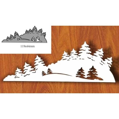 Hill Trees Shape Metal Cutting Die DIY for Scrapbooking Decoration Crafts