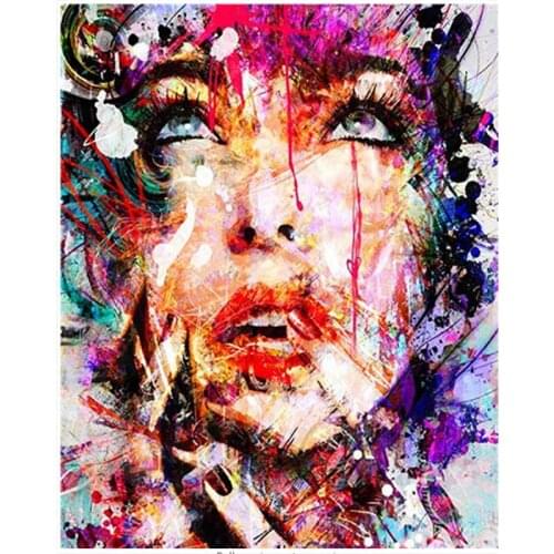 Frame DIY Painting By Numbers Kits Paint On Canvas Girl Acrylic Coloring Painitng By Numbers For Home Wall Decor