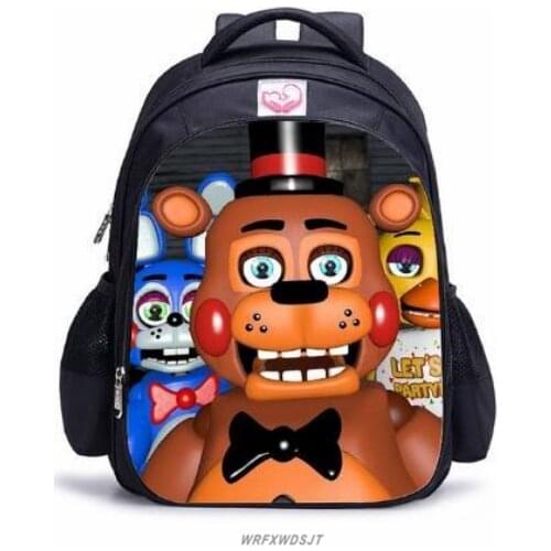 Hot Five Night At Freddy Backpack Kids FNAF Bonnie Fazbear School Bags for Teenager Boys&Girls Bagpacks Mochila Escolar 16inch