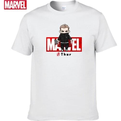 Marvel The Avengers Thor T-shirt Comfortable Breathable 100% cotton Fashion clothes for teens Summer Tops men shirt #145