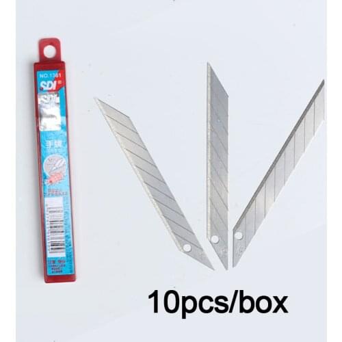 SDI-1361 9mm Snap-Off Precision 30 Degree Sk2+cr Blade For Sdi Blade Refill 10 pcs/pack k37