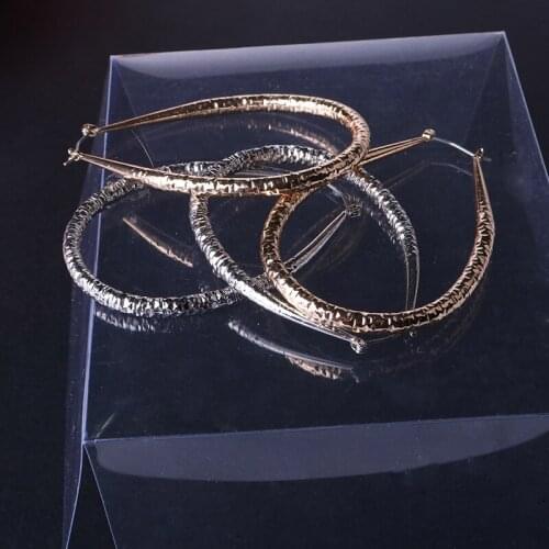 European And American Fashion Creative Gift Exaggerated Big Circle Earrings Geometry Joker Temperament Earrings