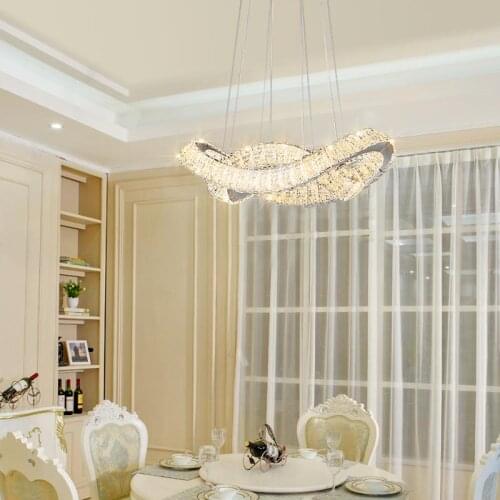 Modern LED Crystal Chandelier Lights Lamp For Living Room Cristal Lustre Chandeliers Lighting Pendant Hanging Ceiling Fixtures